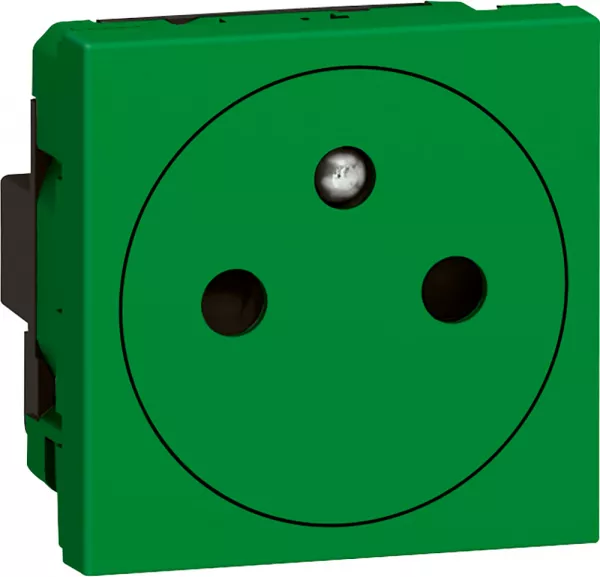 legrand-prise de courant surface mosaic - 2p+t - 2 modules - vert antimicrobien (078704)