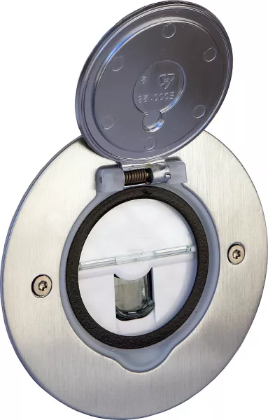 legrand-prise de sol simple rj45 cat�gorie 6 ftp avec platine ronde - inox bross� (089771)