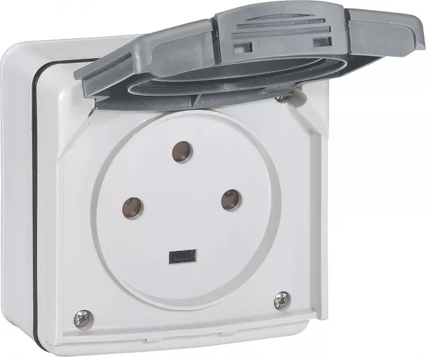 legrand-prise �tanche 3p+t 20a plexo complet ip55 saillie - gris (091656)