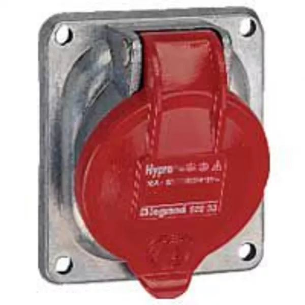 legrand-prise fixe hypra ip44 32a - 380v~ � 415v~ - 3p+t - m�tal (052933)