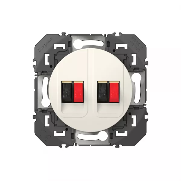 legrand-prise haut-parleur double dooxie finition blanc (600382)