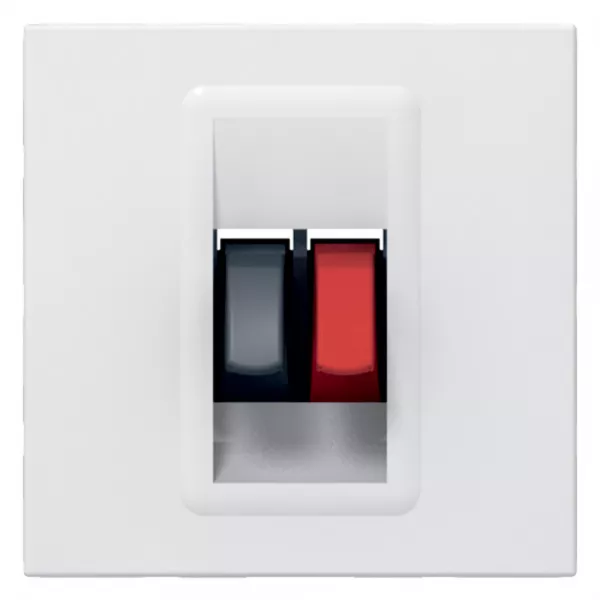 legrand-prise haut-parleur mosaic - 2 modules - blanc (078751)