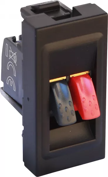 legrand-prise haut-parleur mosaic 1 module - noir mat (079550l)