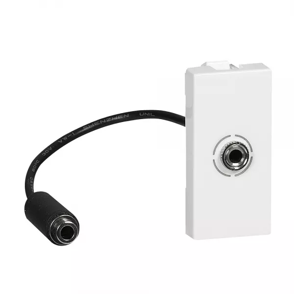 legrand-prise jack femelle 3,5mm pr�connectoris�e mosaic 1 module - blanc (078779)