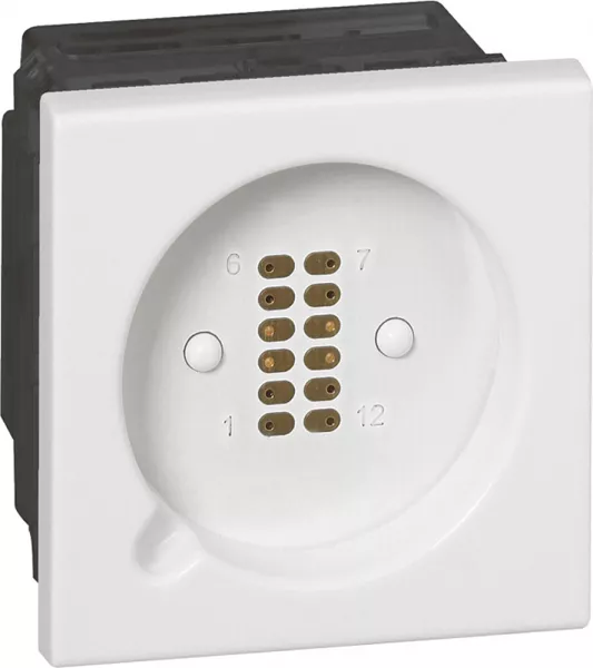 legrand-prise pour manipulateur mosaic 2 modules - blanc antimicrobien (078245)