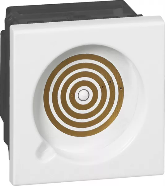 legrand-prise pour manipulateur pour appel seul mosaic 2 modules - blanc antimicrobien (078241)