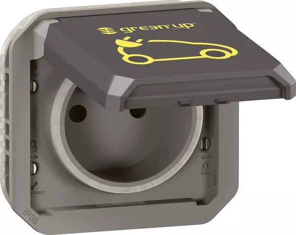 legrand-prise pour recharge v�hicule �lectrique plexo composable anthracite (069885l)