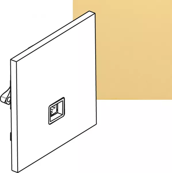 legrand-prise rj45 cat�gorie 6 ftp - epure or miroir art d\'arnould (67725)