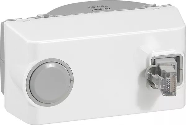 legrand-prise rj45 cat�gorie 6 ftp avec enrouleur mosaic 4 modules - blanc (076533)