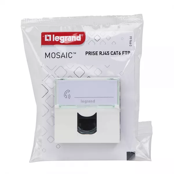 legrand-prise rj45 cat�gorie 6 ftp mosaic 2 modules - blanc (099646)