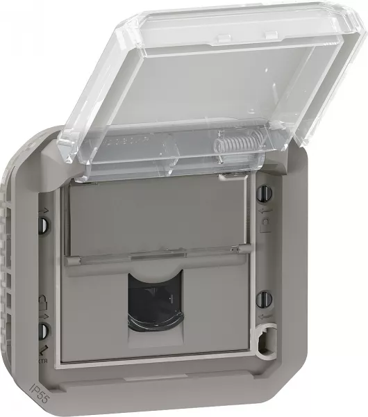 legrand-prise rj45 cat�gorie 6 ftp plexo composable gris (069569l)