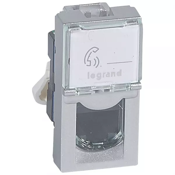 legrand-prise rj45 cat�gorie 6 utp mosaic 1 module - alu (079461)