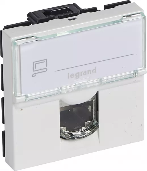 legrand-prise rj45 cat�gorie 6 utp mosaic 2 modules - blanc (076564)
