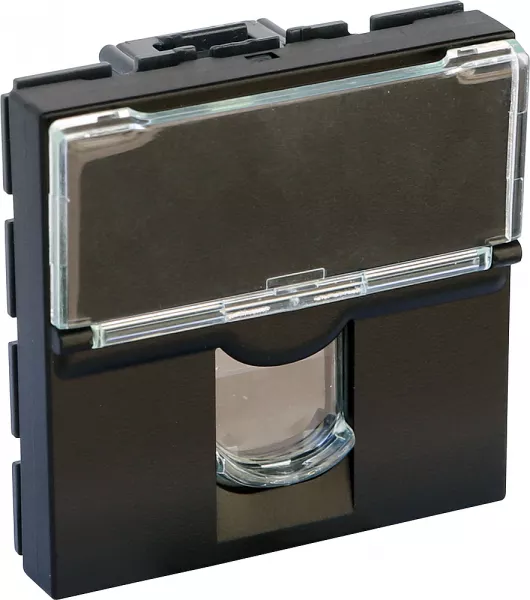 legrand-prise rj45 cat�gorie 6 utp mosaic 2 modules - noir mat (079164l)