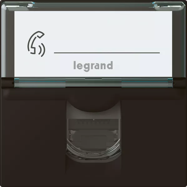 legrand-prise rj45 cat�gorie 6a stp � blindage m�tal mosaic 2 modules - noir mat (079176l)