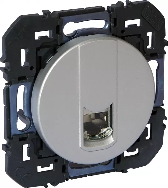 legrand-prise rj45 cat�gorie 6a stp dooxie finition alu (600474)