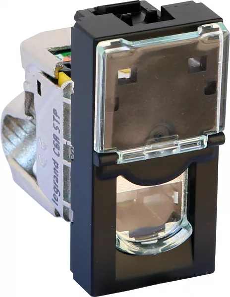 legrand-prise rj45 cat�gorie 6a stp mosaic 1 module - noir mat (079173l)