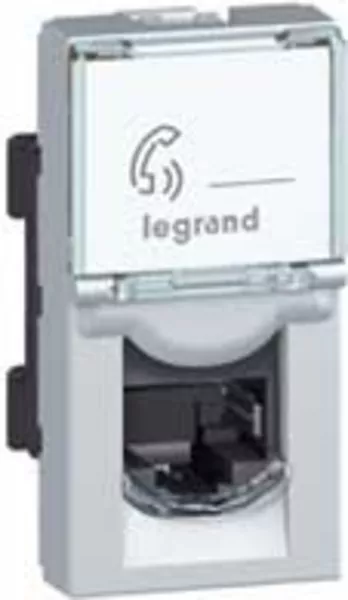 legrand-prise rj45 cat�gorie5e ftp mosaic 1 module - alu (079452)