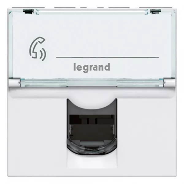 legrand-prise rj45 cat�gorie5e ftp mosaic 2 modules - blanc (076555)