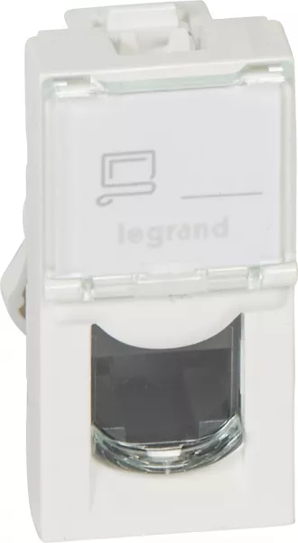 legrand-prise rj45 cat�gorie5e utp mosaic 1 module - blanc (076551)