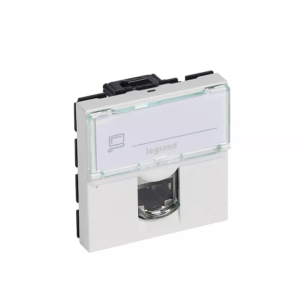 legrand-prise rj45 cat�gorie5e utp mosaic 2 modules - blanc (076554)