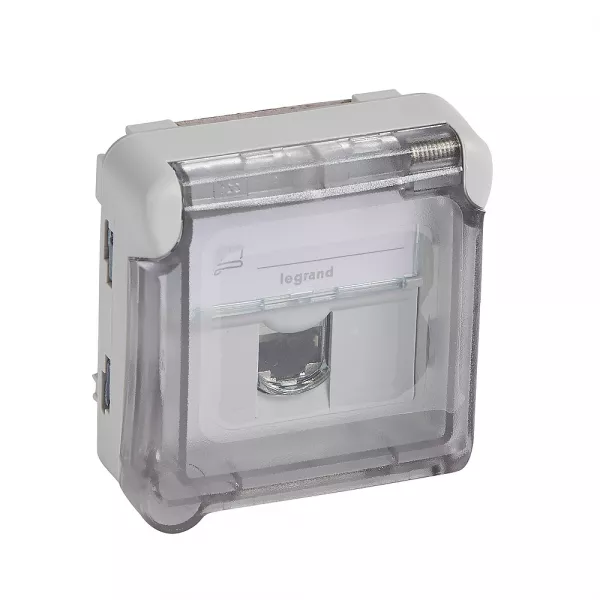 legrand-prise rj45 �tanche cat�gorie 6a stp plexo composable ip55 gris (069559)
