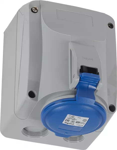 legrand-prise saillie fixe p17 ip44 32a - 200v~ � 250v~ - 2p+t (555254)