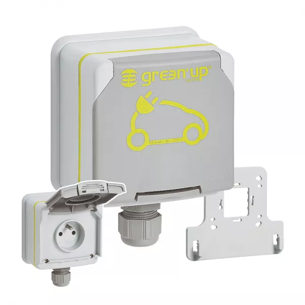 legrand-prise saillie green\'up access v�hicule �lectrique modes 1/2 ip66 ik08 16a 230v (090471)