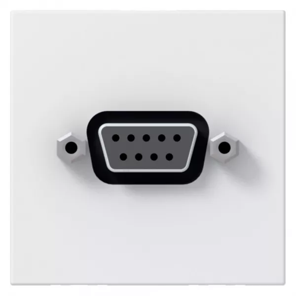legrand-prise sub d mosaic - 2 modules - finition blanc (078765)