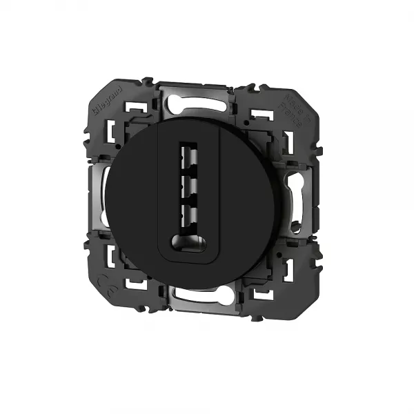 legrand-prise t�l�phone en t dooxie finition noir - sachet (095286)