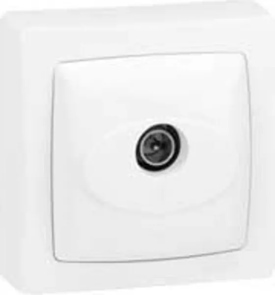 legrand-prise t�l�vision simple m�le appareillage saillie complet - blanc (086040)