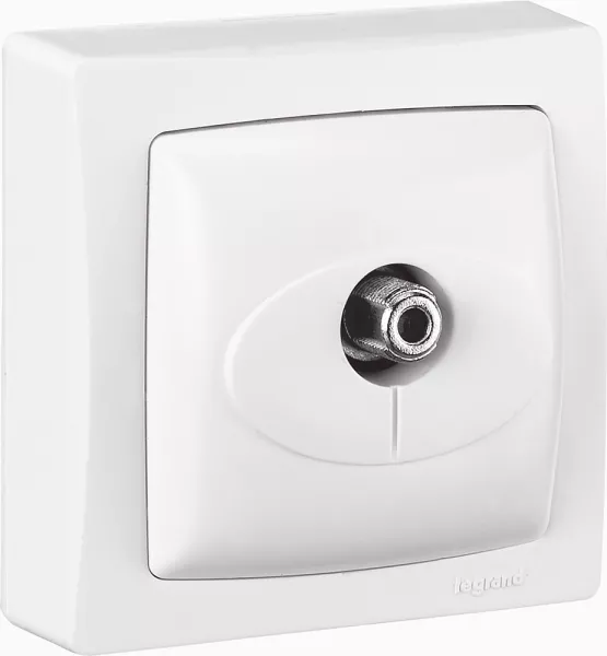 legrand-prise t�l�vision simple typef � visser appareillage saillie complet - blanc (086053)