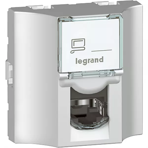 legrand-prise travers�e cuivre cat�gorie 6 ftp mosaic 2 modules - alu (078627)