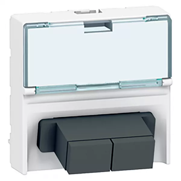 legrand-prise travers�e fibre optique mosaic - 2xsc - 2 modules - blanc (078617)
