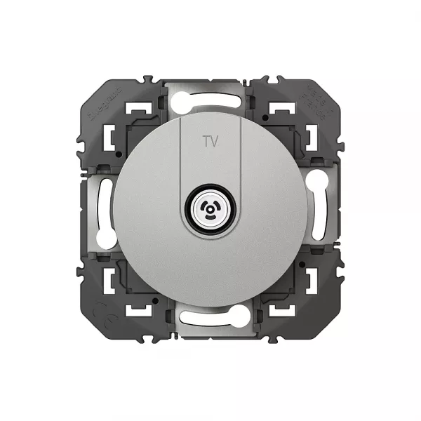 legrand-prise tv �toile blind�e dooxie finition alu - sachet (095252)