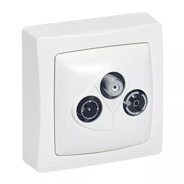 legrand-prise tv-r-sat dab+ appareillage saillie - blanc (097622)