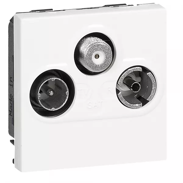 legrand-prise tv-r-sat mosaic fm et dab+ 2 modules - blanc (078786)