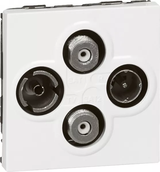 legrand-prise tv-r-sat-sat mosaic 2 modules - blanc (078794)