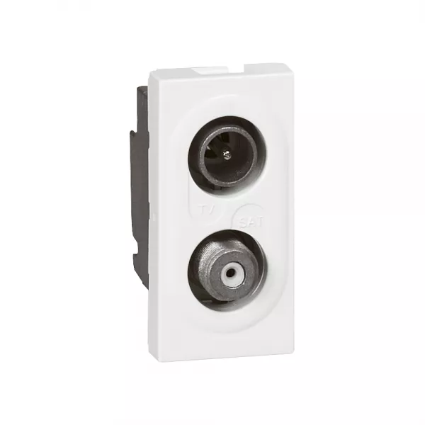 legrand-prise tv-sat mosaic - 1 module - finition blanc (078795)