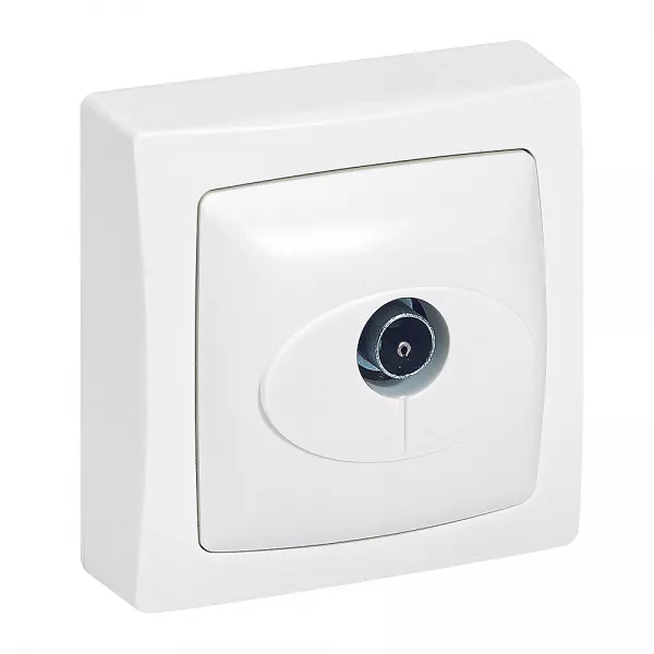 legrand-prise tv simple appareillage saillie - blanc (097621)