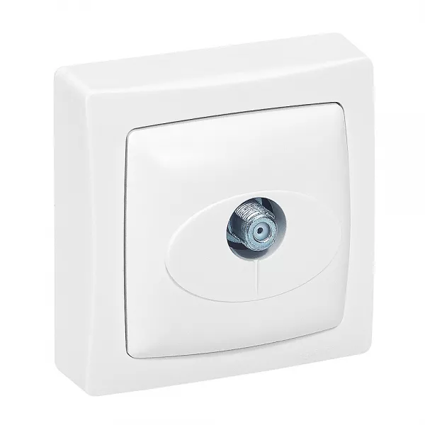 legrand-prise tv type \ f\  � visser appareillage saillie - blanc (097623)