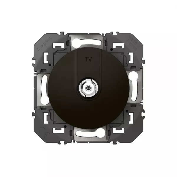 legrand-prise tv typef � visser dooxie - finition noir (600550)