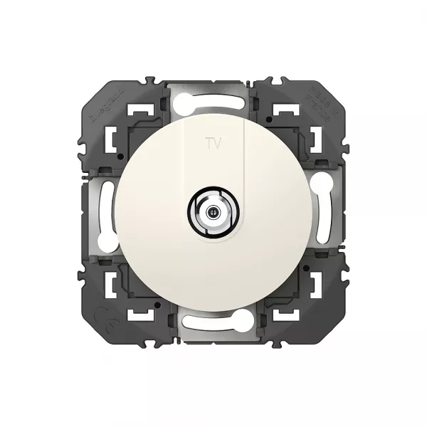 legrand-prise tv typef � visser dooxie finition blanc (600350)