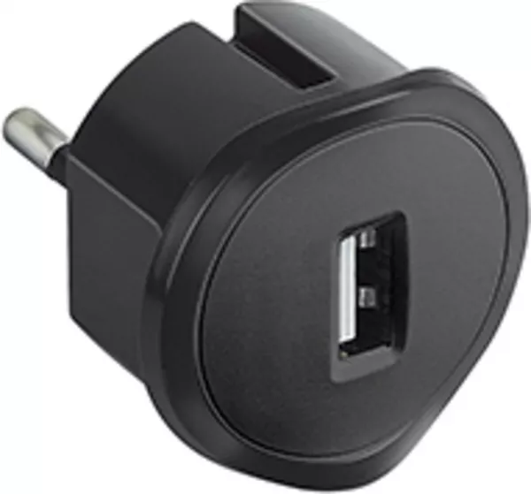 legrand-prise usb 5v 1,5a maximum avec fiche 2p 10a et encombrement r�duit - noir (050681)