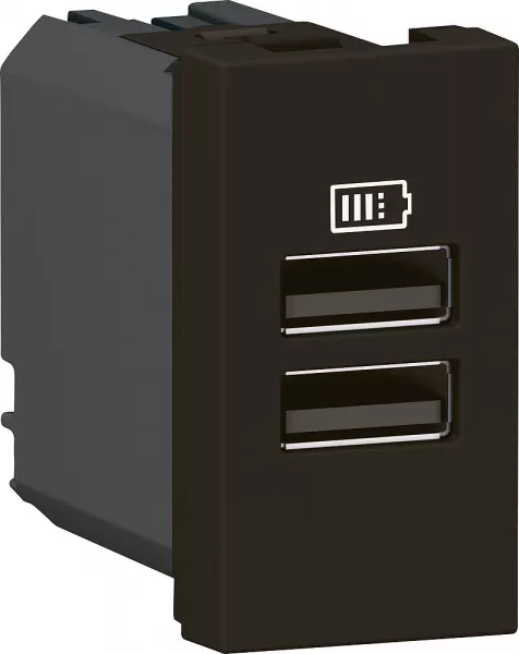 legrand-prises 2 usb type-a 3a mosaic - 1 module noir pour poste de travail (077662l)