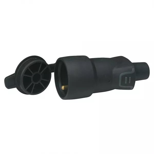 legrand-prolongateur borne � vis 2p+t 16a ik08 ip44 avec bouchon avec �tiquette gencod (050117)