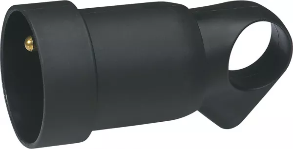 legrand-prolongateur plastique 2p+t 16a � anneau - noir (050429)