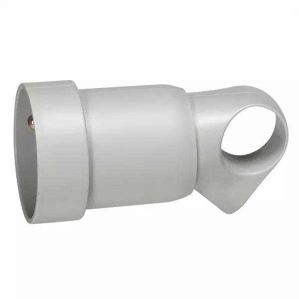 legrand-prolongateur plastique 2p+t 16a � anneau avec �tiquette avec gencod - gris (050106)