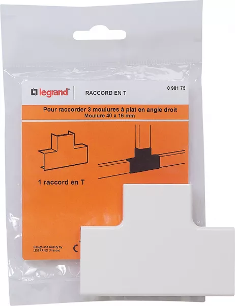 legrand-raccord en t - pour moulure section 40x16mm (098175)