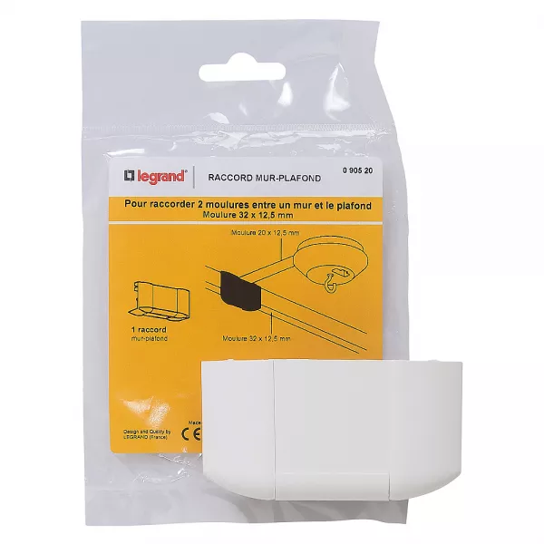 legrand-raccord mur-plafond - pour moulure 32x12,5mm (090520)